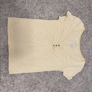 American Eagle Striped V-Neck T-Shirt
